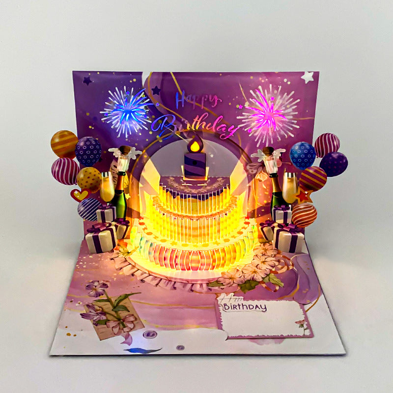Blowable Birthday Pop-Up Greeting Card