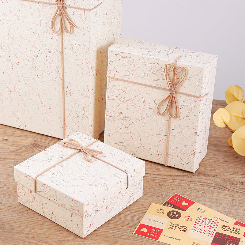 Speckle Kraft Twine Gift Box