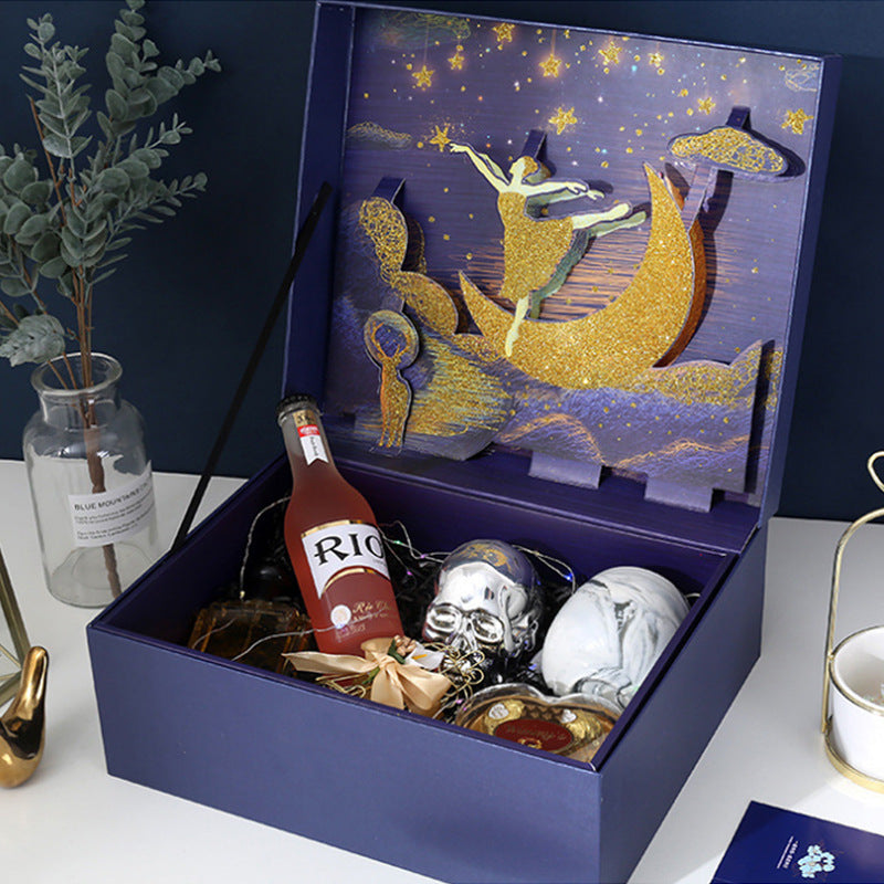 Golden Moon Dancer 3D Pop-Up Gift Box