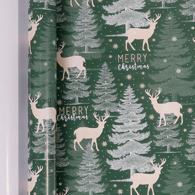 Premium Christmas Kraft Wrapping Paper Roll