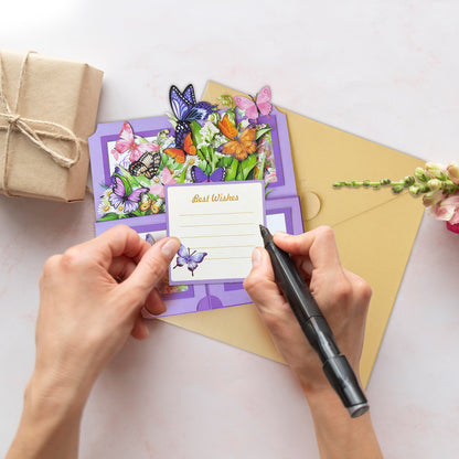 3D Butterfly Bouquet Pop-Up Birthday Card