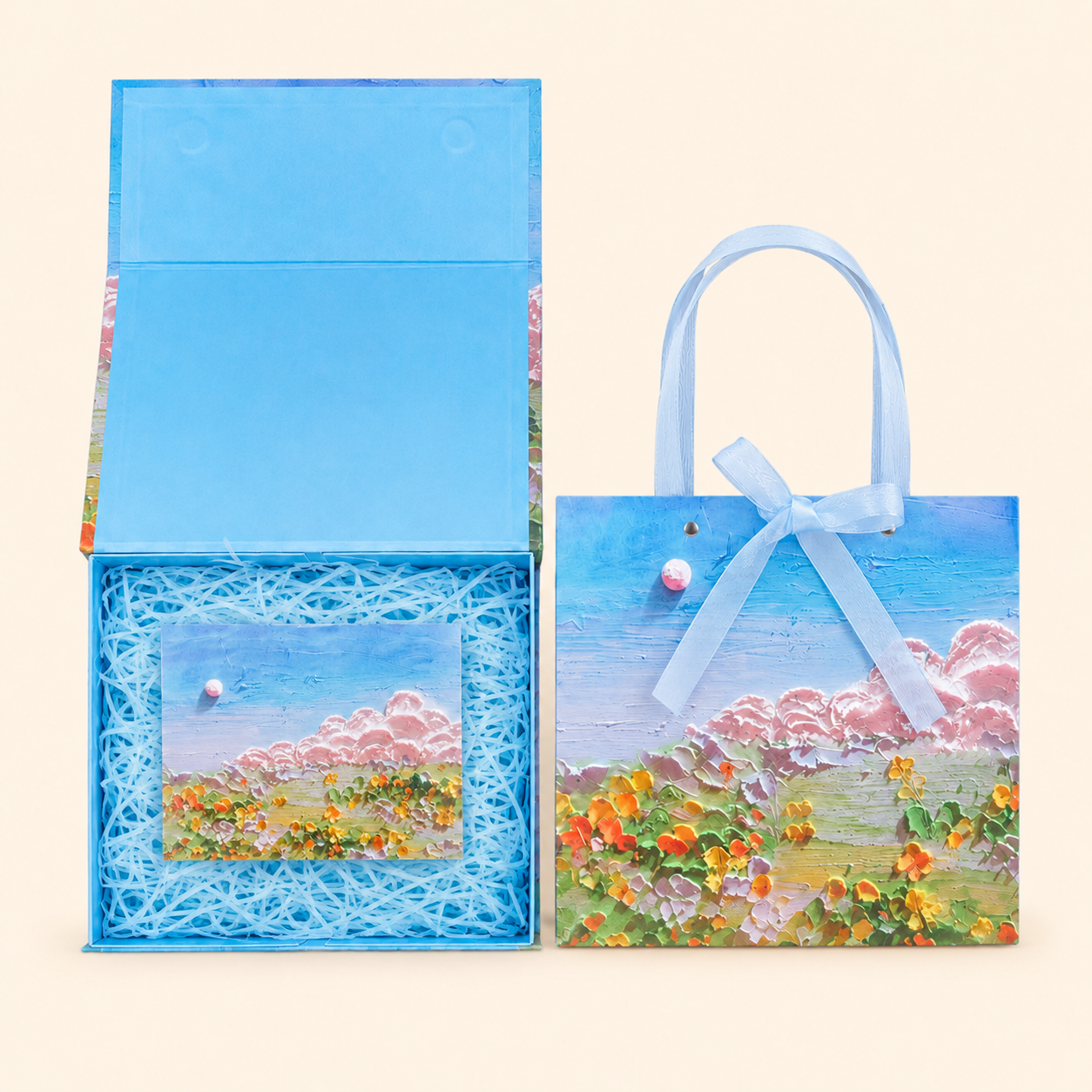 Blue Dreamscape Art Print Gift Box Set