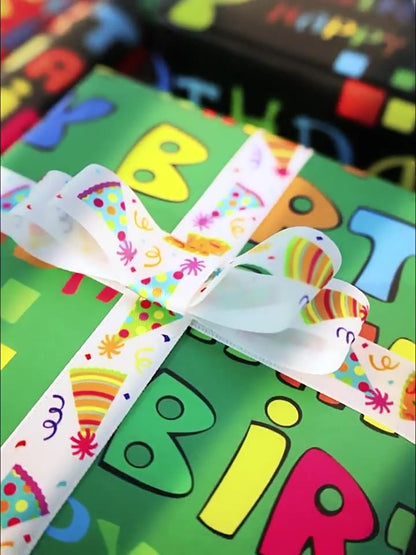 Happy Birthday Wrapping Paper Roll