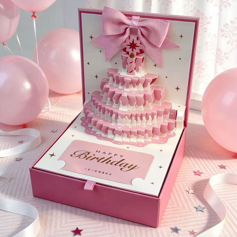 3D Birthday Cake Gift Box