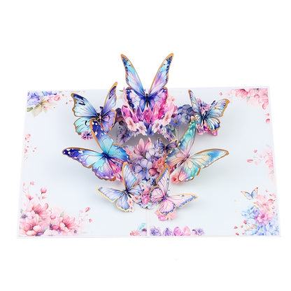 3D Butterfly Bouquet Pop-Up Greeting Card