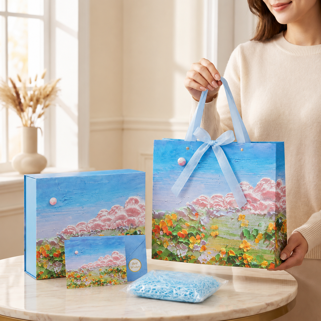 Blue Dreamscape Art Print Gift Box Set