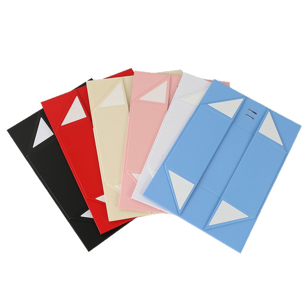 One-Piece Foldable Magnetic Gift Box with Ribbon Bow