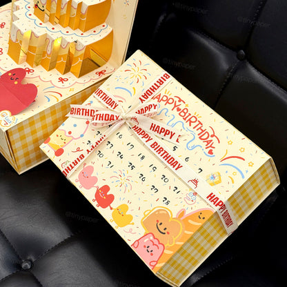 3D Pop-Up Birthday Cake Gift Box Set