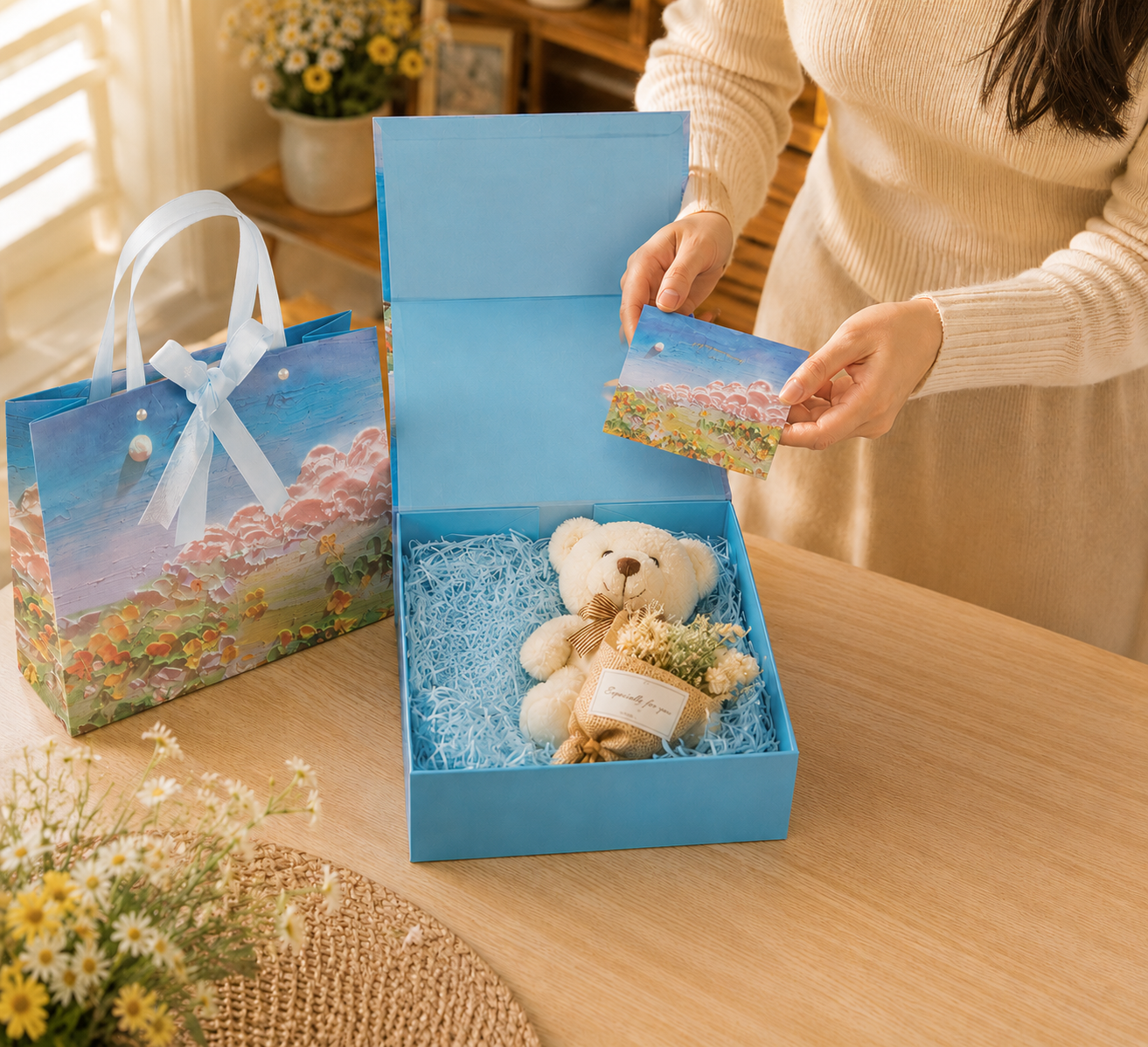 Blue Dreamscape Art Print Gift Box Set