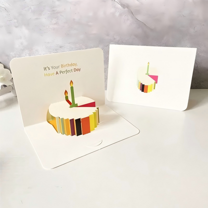 3D Birthday Cake Pop-Up Greeting Card