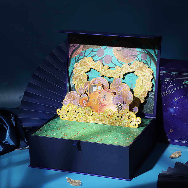 3D Cat Companions Gift Box