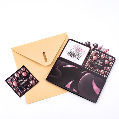 3D Pop-Up Birthday Explosion Box Card with Envelope