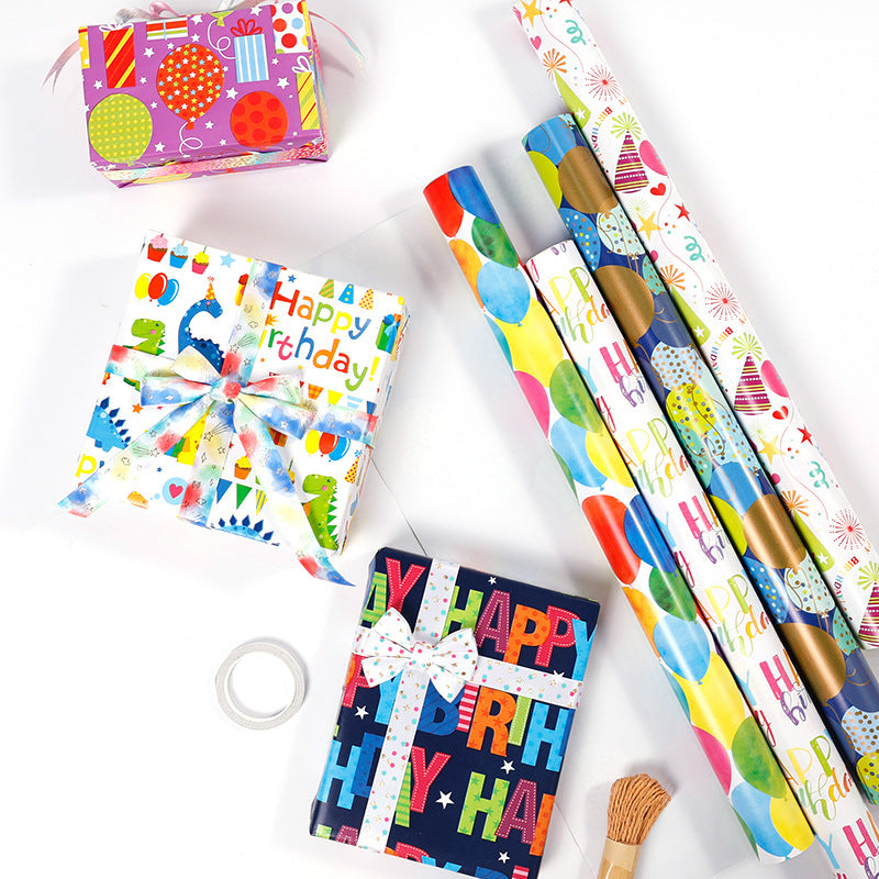 Happy Birthday Wrapping Paper Roll