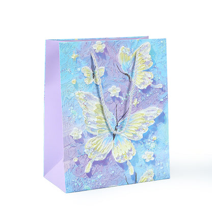 Colorful Butterfly Oil Painting Gift Bag