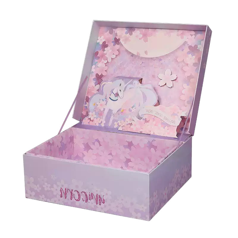 Sakura Dream Unicorn 3D Pop-Up Gift Box