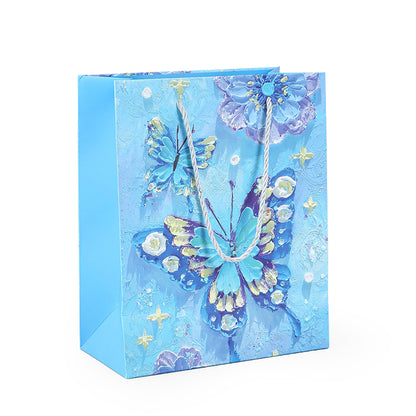 Blue Butterfly Oil Painting Gift Bag