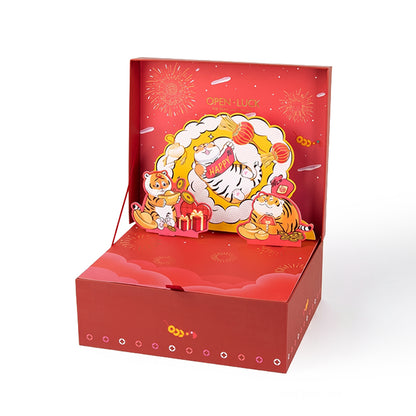 Lucky Tiger New Year 3D Pop-Up Gift Box
