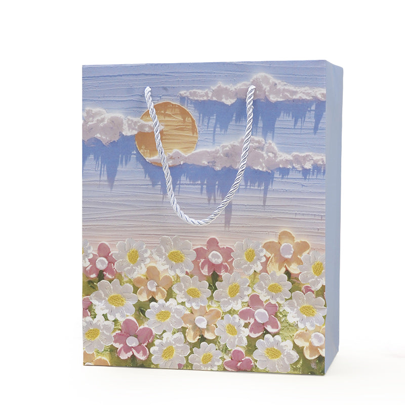 White Cloud & Flower Sea Oil Painting Gift Bag