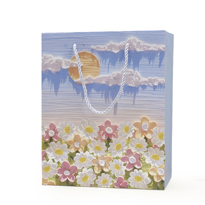 White Cloud & Flower Sea Oil Painting Gift Bag