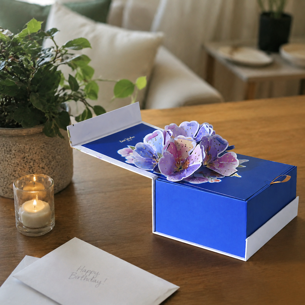 3D Blooming Flower Gift Box
