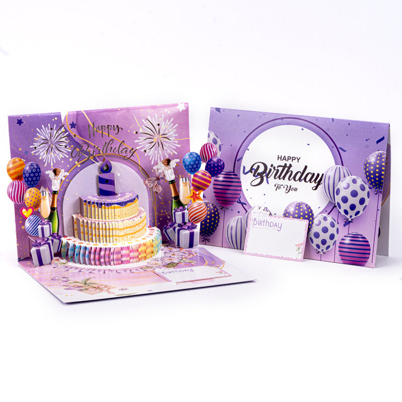 Blowable Birthday Pop-Up Greeting Card