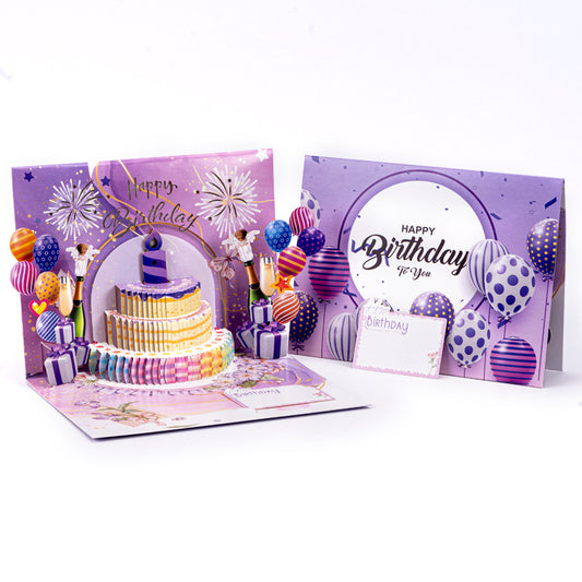 Blowable Birthday Pop-Up Greeting Card