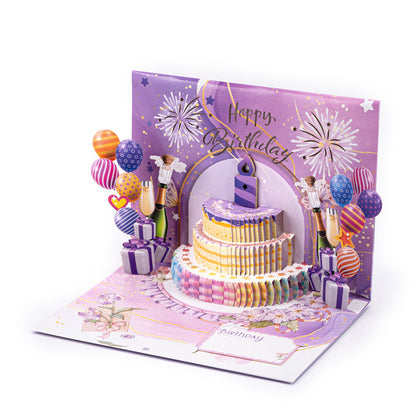 Blowable Birthday Pop-Up Greeting Card