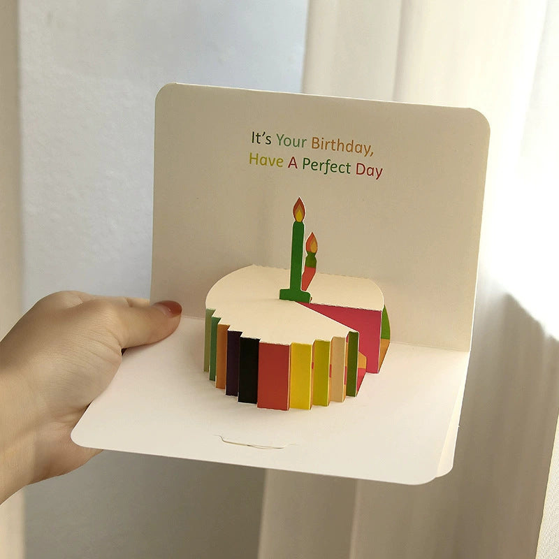 3D Birthday Cake Pop-Up Greeting Card