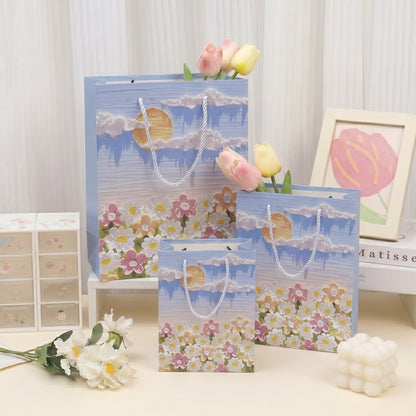 White Cloud & Flower Sea Oil Painting Gift Bag