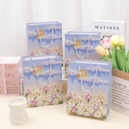 White Cloud & Flower Sea Oil Painting Gift Bag