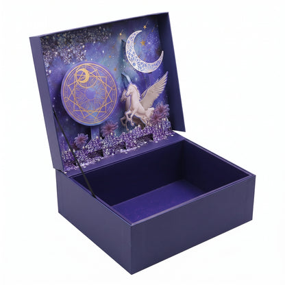Magical Starry Sky Unicorn Pop-Up Gift Box | Luxury Surprise Packaging Box