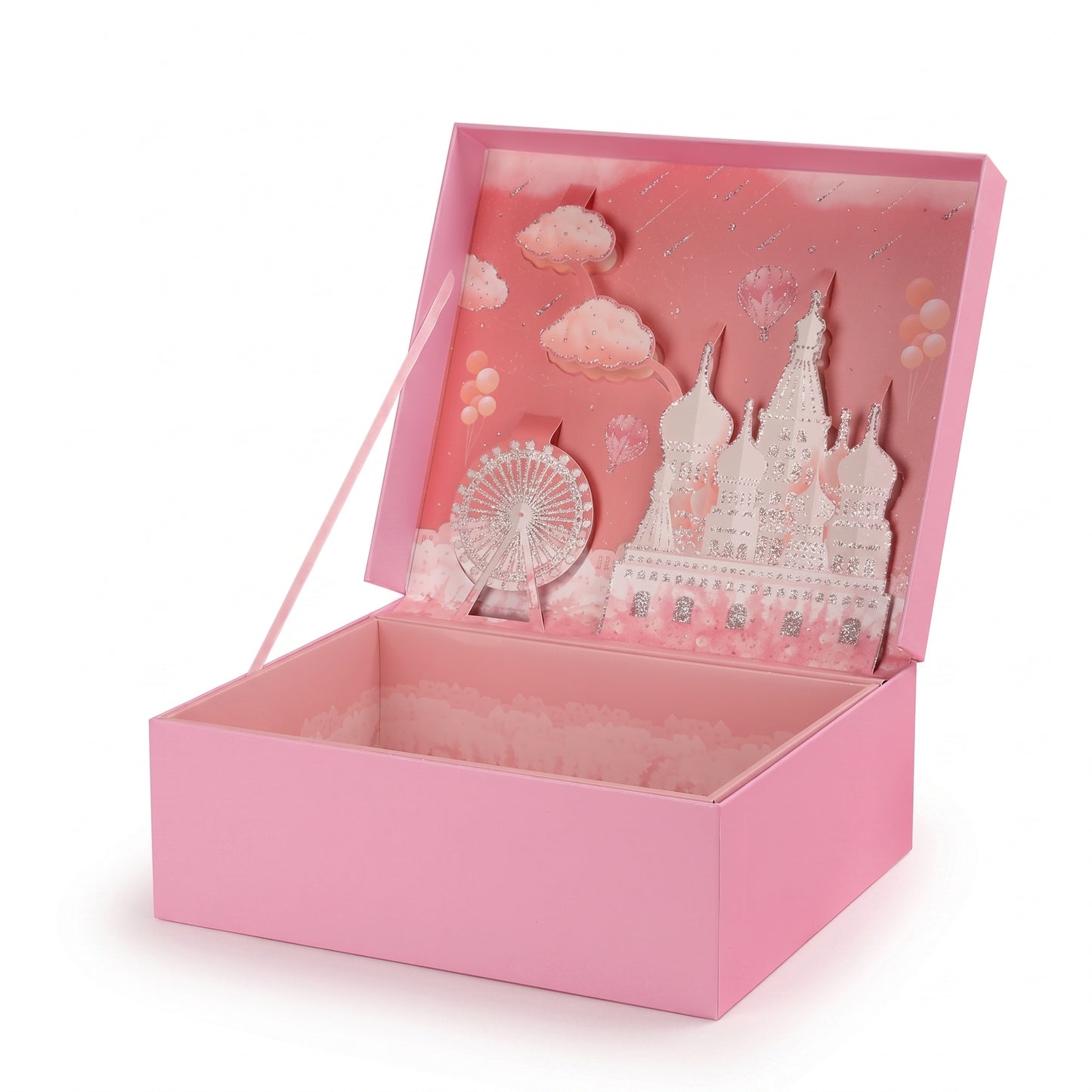 Pink Castle Ferris Wheel Pop-Up Gift Box