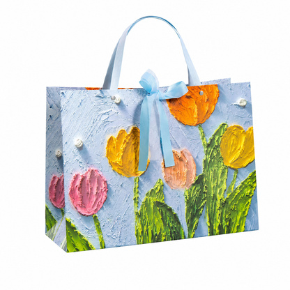 Pastel Tulip Garden Gift Bag