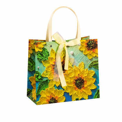 Sunflower Oil Painting Gift Bag