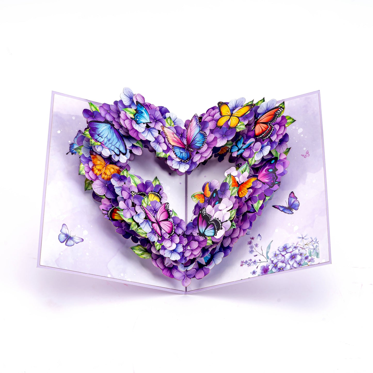 Fluttering Butterfly Heart 3D Pop-Up Greeting Card