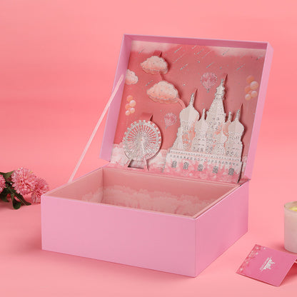 Pink Castle Ferris Wheel Pop-Up Gift Box
