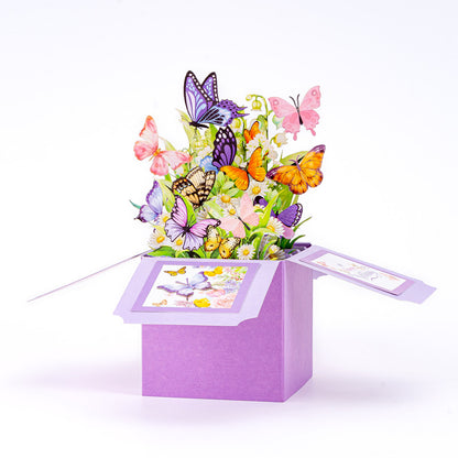 Butterfly Handwritten 3D Pop-Up Explosion Box