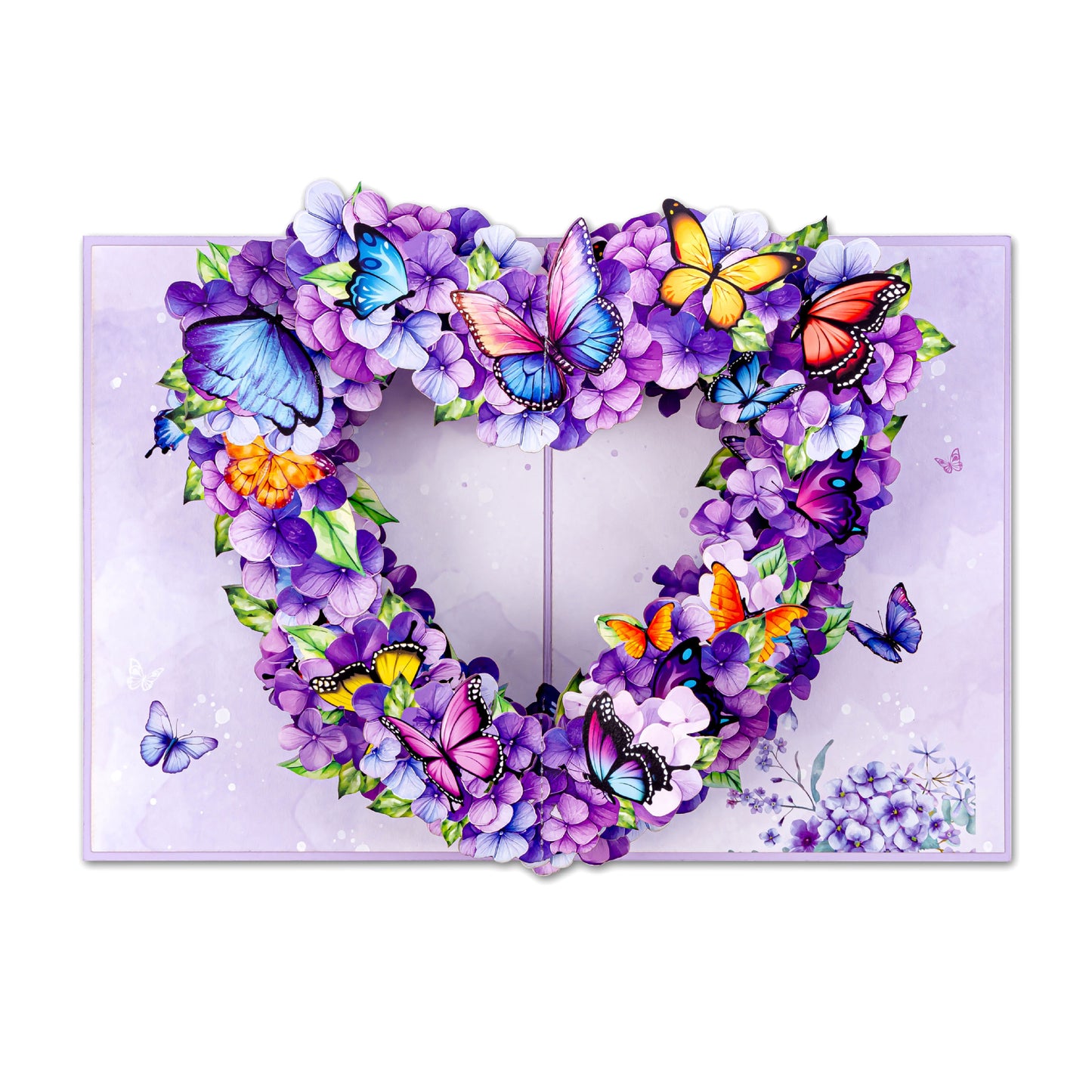Fluttering Butterfly Heart 3D Pop-Up Greeting Card