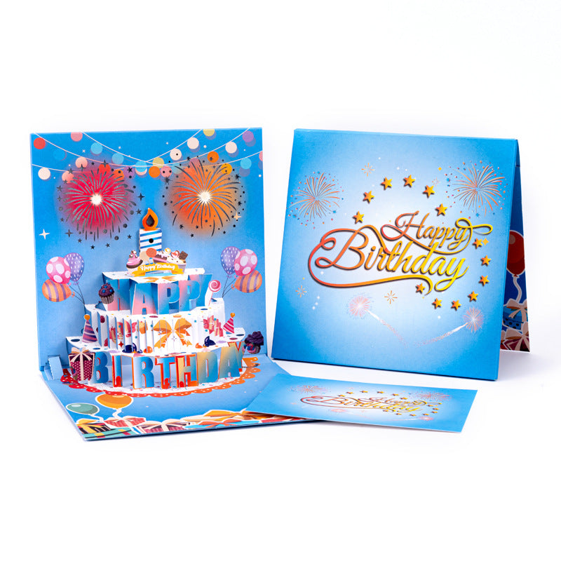 Blowable Birthday Pop-Up Greeting Card