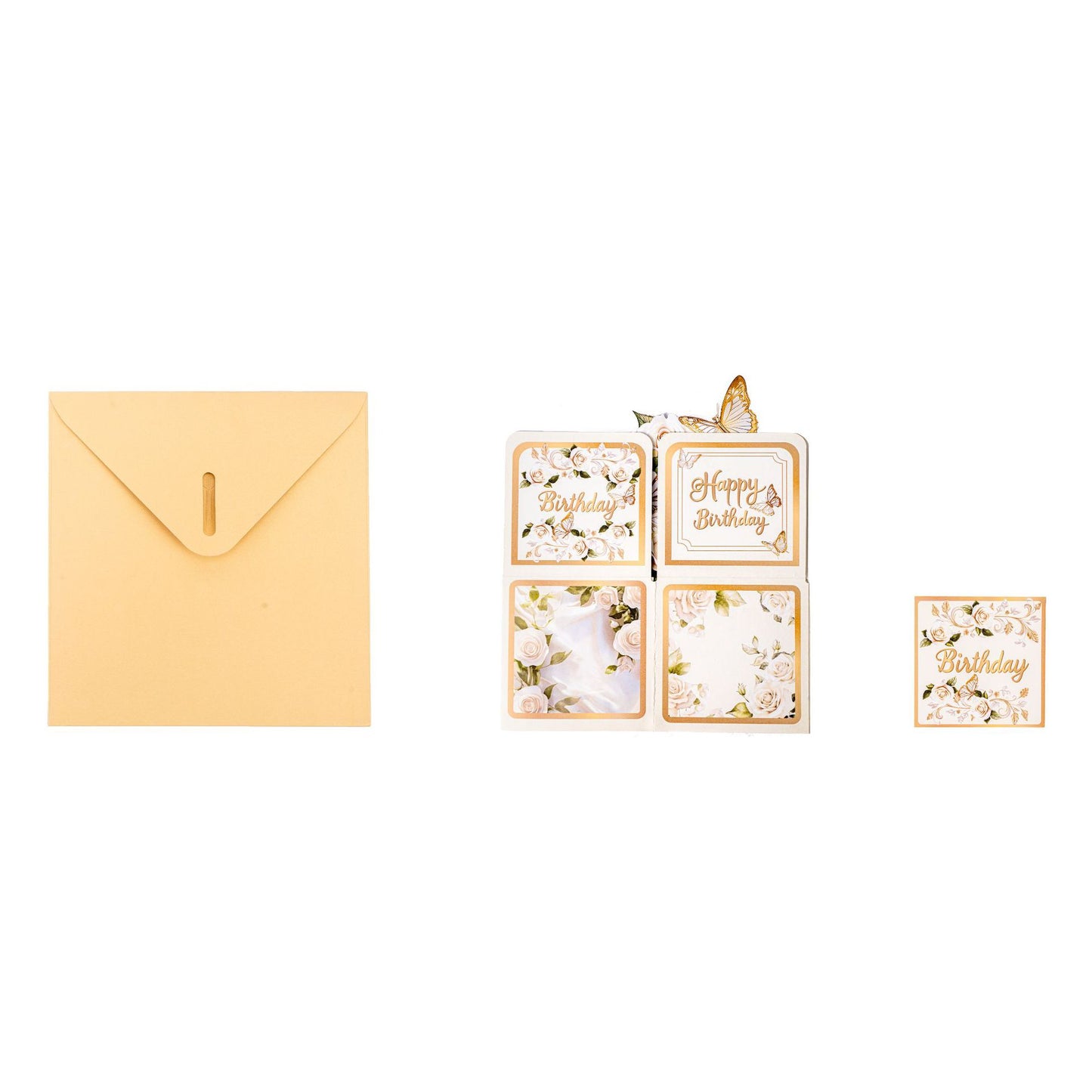 White Butterfly 3D Pop-Up Greeting Box
