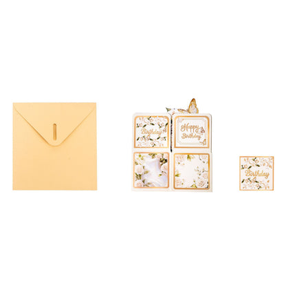 White Butterfly 3D Pop-Up Greeting Box