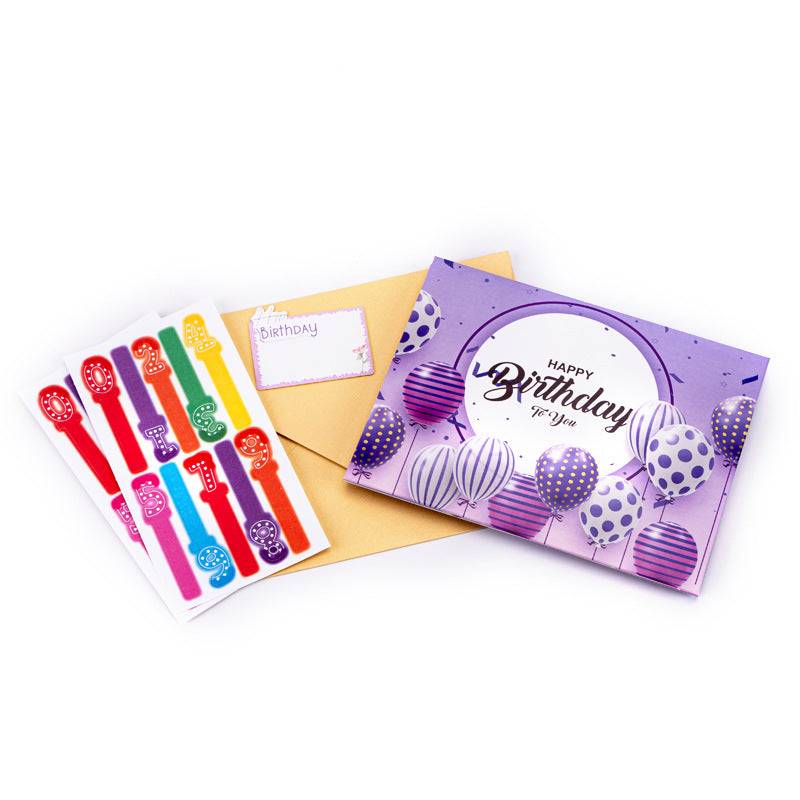 Blowable Birthday Pop-Up Greeting Card