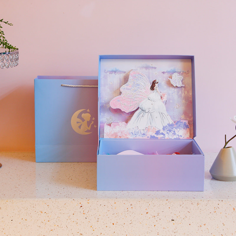 Gradient Butterfly Fairy 3D Pop-Up Gift Box