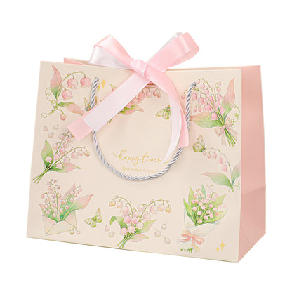 Lily of the Valley Ribbon Gift Paper Bag