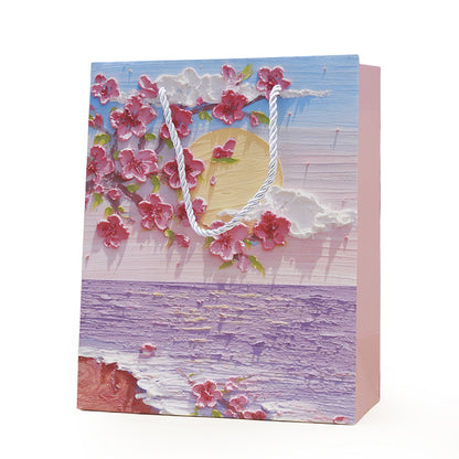Moon & Sea Romantic Oil Painting Gift Bag