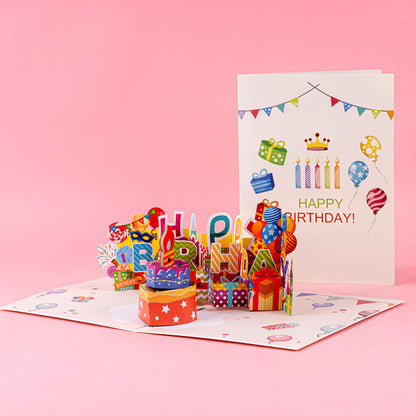 Blowable Birthday Pop-Up Greeting Card