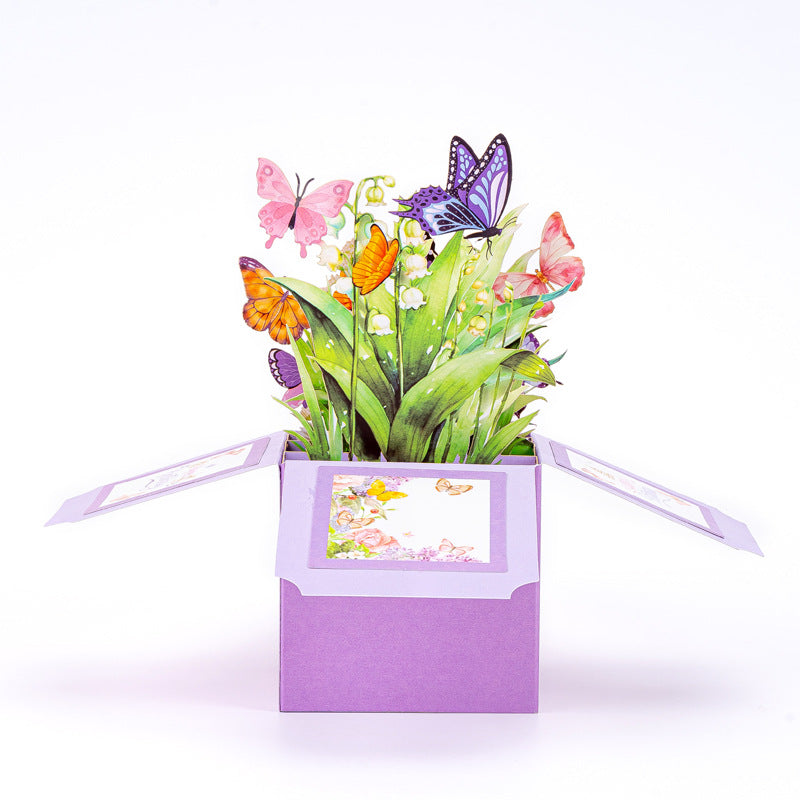 Butterfly Handwritten 3D Pop-Up Explosion Box