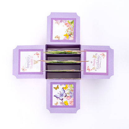 Butterfly Handwritten 3D Pop-Up Explosion Box