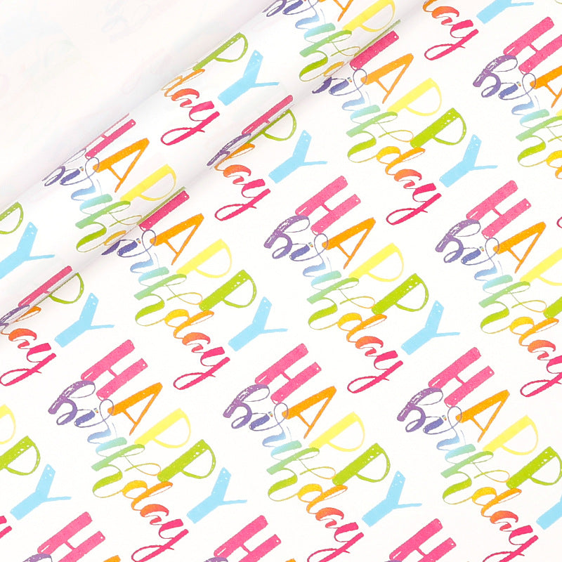 Happy Birthday Wrapping Paper Roll