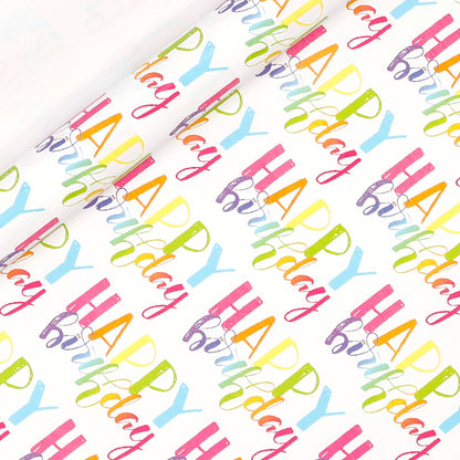Happy Birthday Wrapping Paper Roll